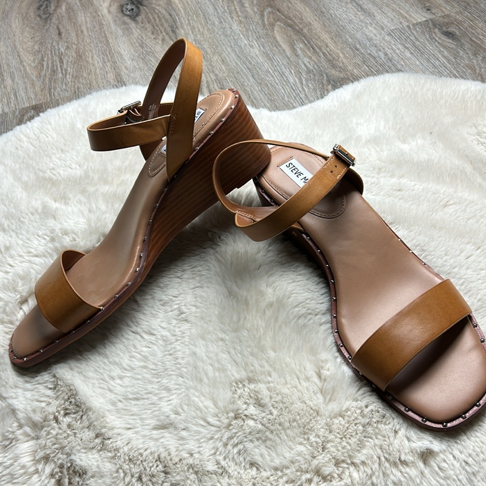Steve Madden Slingback Wedge Sandals Size 12